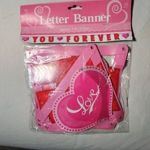Valentine's " you forever" Banner decoration